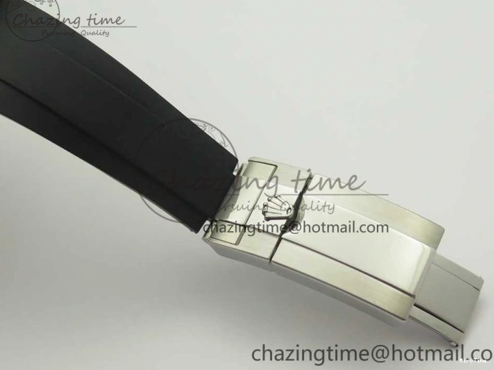 MiroTime 0217 Daytona 116519 Noob 1:1 Best Edition 904L SS Case Gray Black Dial on Black Rubber Strap SA4130 (Free Extra Strap) Durable 3336